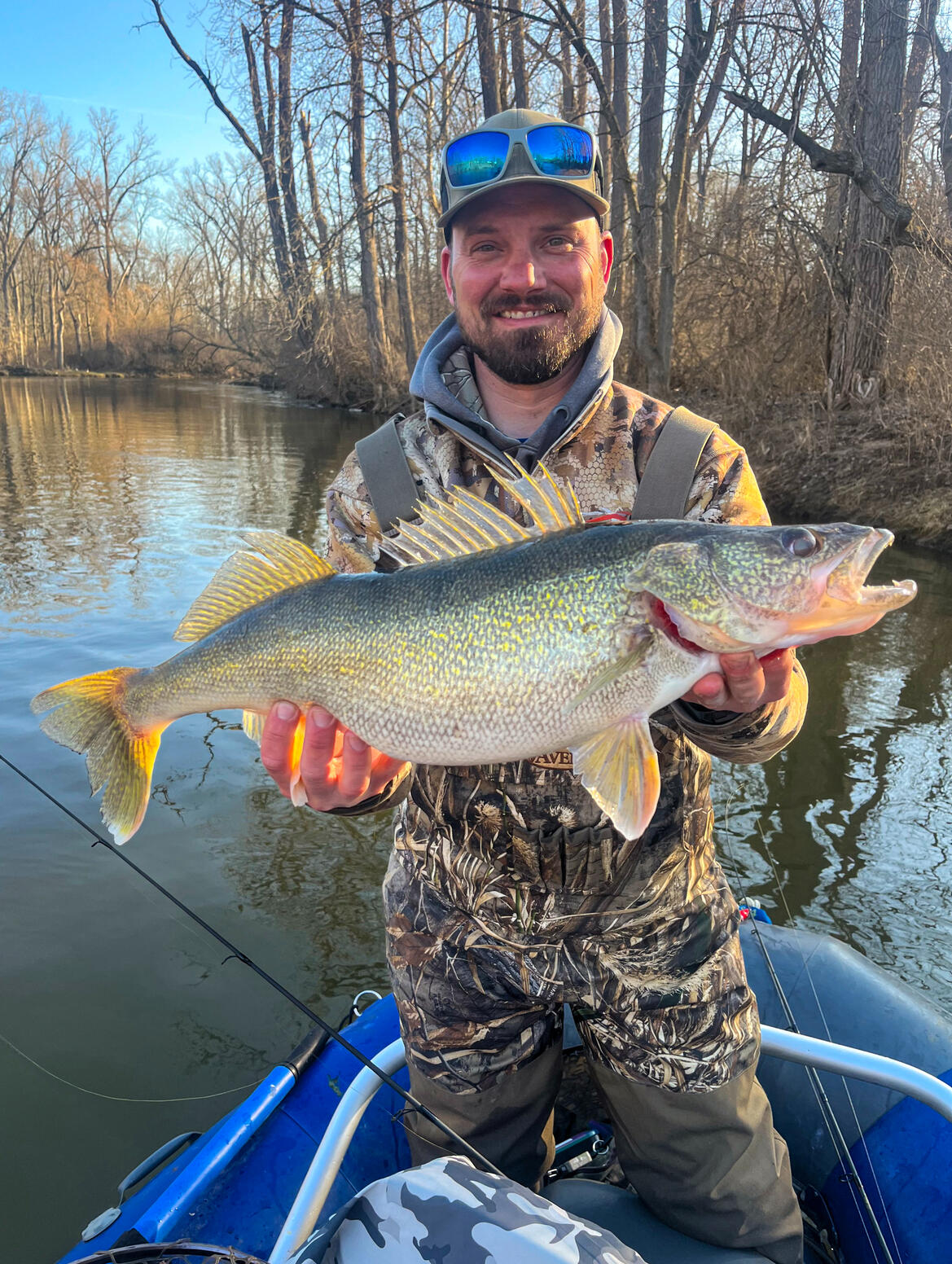 Dave caught a walleye