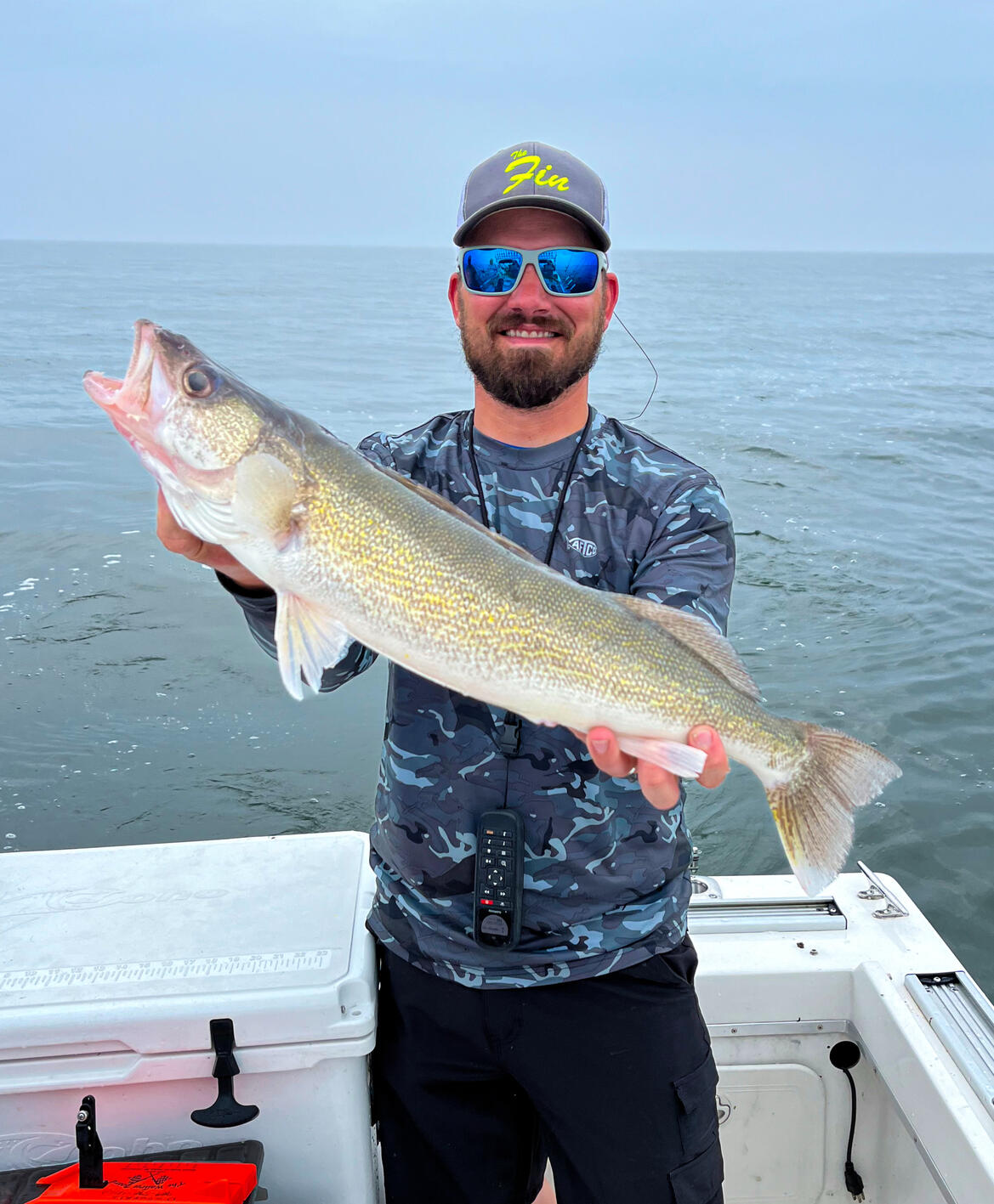 Dave caught a walleye